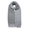 Clayre & Eef Winterschal Damen 40x240 cm Grau