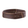 sourcing map 6 Pcs PU Leather Loops Replacement Retaining Ring Keeper for 20mm Width Watch Band, Dark Brown
