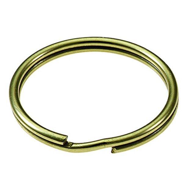 Lucky Line 7/8" Solid Brass Split Key Rings; 100 Per Box; (80300)