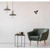 Qibla Direction Pointer (2pk) - Wall/Ceiling Decal Sticker (S005M) (Black)