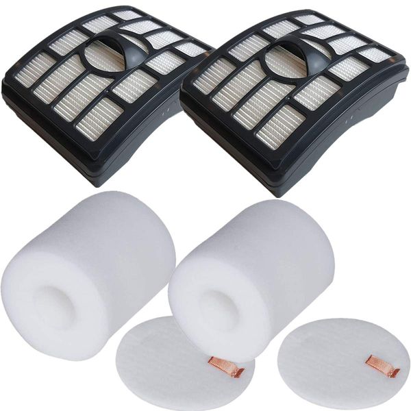 LLHome 2 Pack Hepa Filters Set Replacement for Shark Rotator Pro Lift-Away NV500 NV501 NV502 NV503 NV505 NV510 NV520 NV552 NV640 NV642 UV560 ZU780 ZU782 ZU785 Vacuum. Replace Parts # XHF500 & XFF500