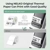Thermal Labels for Nelko PM220 Label Maker(30x30mm), 1 Roll, White