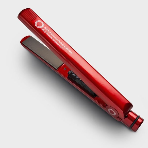 Agetsuya Hair Iron, Agetsuya Pro Hair Straightening Iron, Vivid Red Color | Hair Iron, Overseas