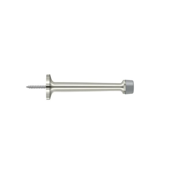 Deltana BDS425U14 4" Baseboard Door Bumper; Solid Brass; Bright Nickel Finish