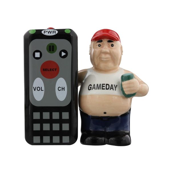 Pacific Giftware King of The Remote - Salt and Pepper Shakers