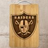 Raiders Laser Engraved Bamboo Cutting Board