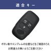 Smasol Smart Key Case, Genuine Leather, Stylish, New 4 Buttons, Blue
