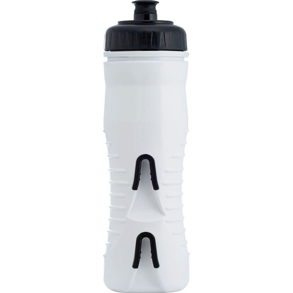 Fabric Cageless Insulated Water Bottle, 525ml, White/Black