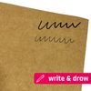 50 Sheets, Brown Kraft Paper Card A4 - 200gsm