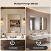 30" x 40"  Rectangle Mirror Bathroom Mirrors Metal Framed Restroom Black