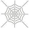Quilting Creations Spider Web Quilt Stencil, 8 x 8"