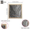 Indian Consigners Small Solid Color Velvet Cloth for Multipurpose Use (Silver), ICV1818
