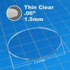LITKO Clear Miniature Bases, Circular 2 Inch, 1.5mm Clear (10)
