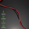 Sumnacon 4 Pcs Banana Plug Test Leads - 2M, 1000V/15A, Stackable, Multimeter Clip Wires for Electrical Testing