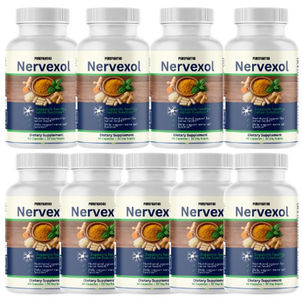Nervexol Natural Formula for Nerve Function & Calming Support Vitamin - 9 Pack