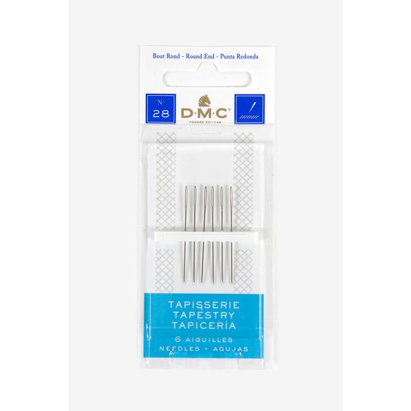 DMC 1767-28 Tapestry Hand Needles, 5-Pack, Size 28