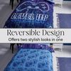 Katsy Style Gamer Level Up Duvet Cover Set - Single Size, Vibrant Gaming Print, Polycotton Blend, 144 Thread Count, Includes Pillowcase