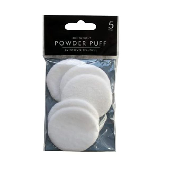 5 PACK POWDER PUFF COSMETIC MAKEUP FACE SPONGES BEAUTY FOUNDATION COMPACT