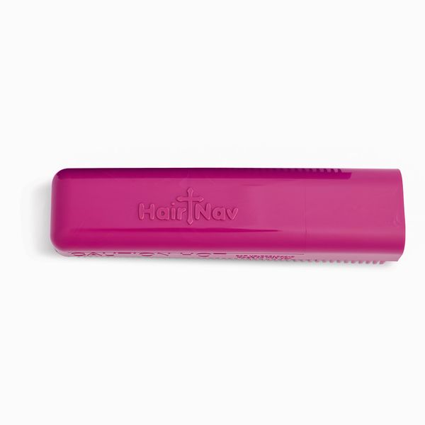 Hair-Nav Flat Iron Comb (Dark Magenta)
