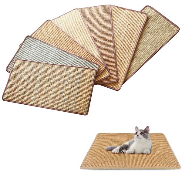 PET KITTEN CORNER SISAL WALL SCRATCHER CATS HANGING CAT SCRATCHING POST BOARD