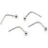 4 x Sterling Silver 1.8mm Ball Nose Studs