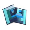 Blue and Green Quilted Fabric Patchwork Table Runner