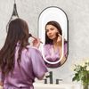 Bright Oval LED Bathroom Mirror Medicine Cabinet Dimmable Lighted Vanity Mirror