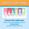 Dr. Brown's Options+ Wide-Neck Bottle Teat, Level 3 (6m+), 2 pack