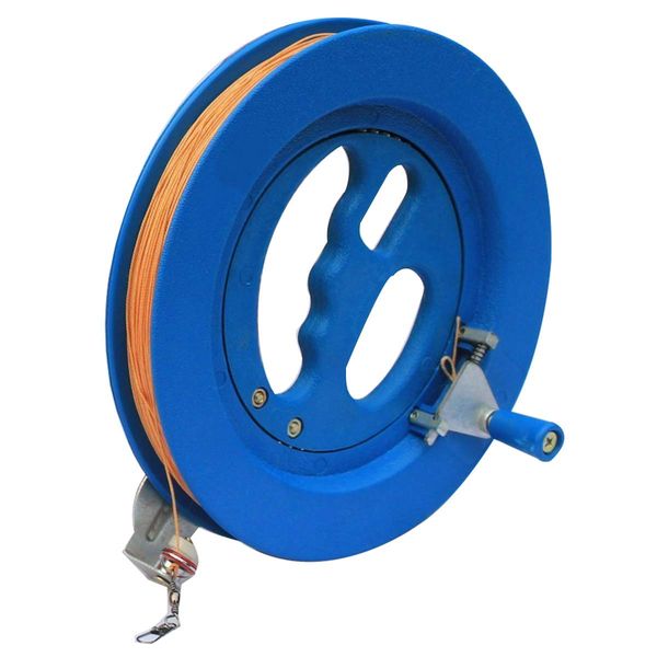 Glow Castle Kite Reel Winder Kite Line Kite String Winder Winding Reel Grip Wheel Professional Outdoor Kite Accessories Flying Tools of The Scroll Wheel Lock - Blue (8.5 inch)