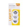 LIGHT IT! by Fulcrum, 30010-308 Stick-On Light, White, 3 Pack