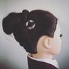 tamarusan (tamarusan) Purple Donut Shaped Glance Chin Clip Hair Pins