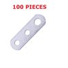 (100pcs) 3 Hole Garage Door Cable Adjustment Clips Extension Spring