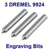 6 New Authentic Dremel Carbide Point Tip Engraving Bit 9924 1/8" Shank