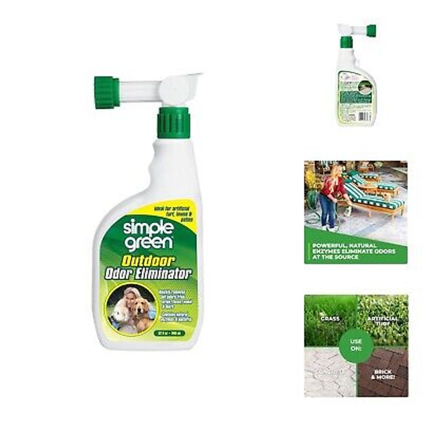 Outdoor Odor Eliminator for Pets, Dogs, Ideal for Artificial Grass & Patio 32...