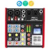 Pyle 4-Ch. Bluetooth Studio Mixer-Pro Audio Digital DJ Audio Mixer Console
