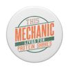 This Mechanic Lives for Protein Shakes PopSockets Adhesive PopGrip