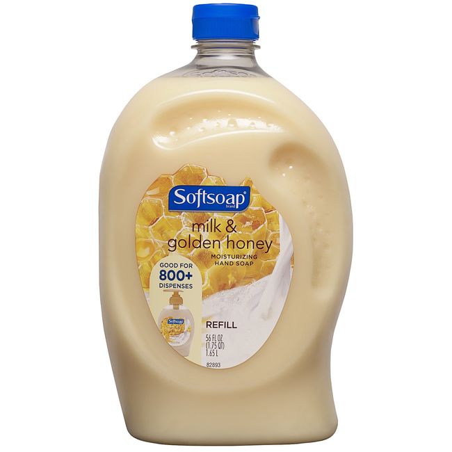 Softsoap Liquid Hand Soap Refill, Milk & Golden Honey - 56 fluid ounce (Packaging May Vary)