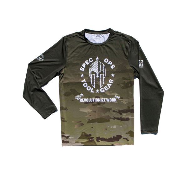 Spec Ops Tool Gear Tactical Construction T-Shirt for Men, Great for Working & Outdoor Activities: Hunting, Fishing, Hiking, Airsoft; Breathable Military Combat & Assault Clothing