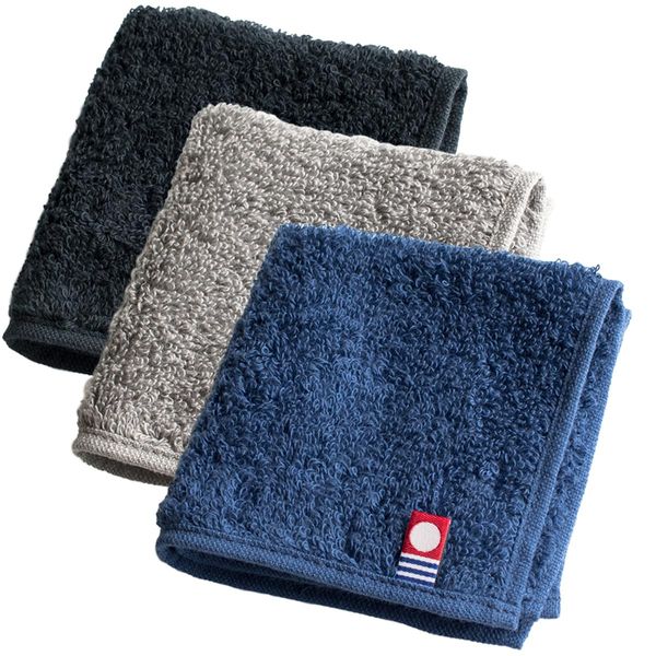 TABARAT Towel Handkerchief, Imabari, Set of 3, 7.9 x 8.8 inches (20 x 20 mm), Compact, Small, Hand Towel, Men's (Assorted)