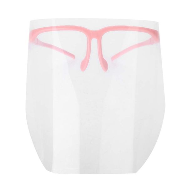 Face Shield Visor, Transparent Full Face Visor Resistant Dental Face Mask Professional Detachable Dental Protective Dental Face Shield for Daily Activities and Working(Pink)