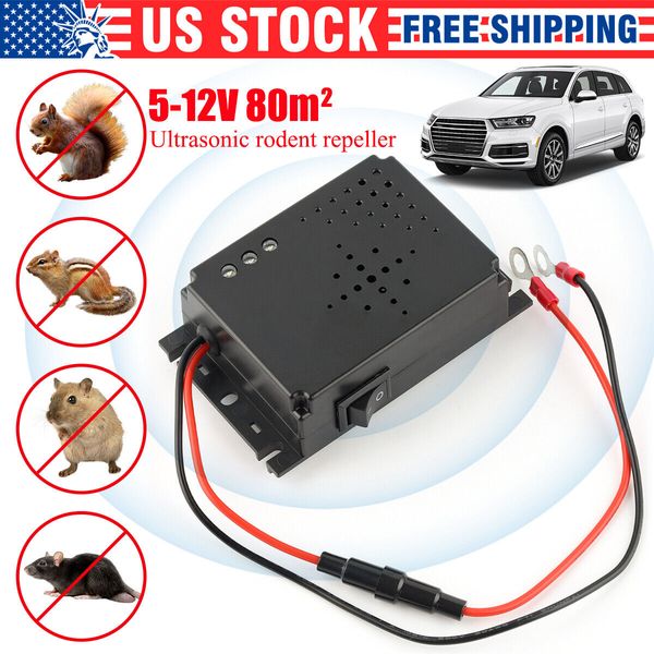 Ultrasonic Mouse Repeller for Car Rat Rodent Deterrent Wire Engine Pest Control.