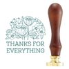 Spellbinders Thanks for Everything Wax Stamp from The Sealed for Summer Collection, Multi, ONE