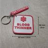 Medical Alert Emergency Warning ID Keyring Customisable with Emergency Contact