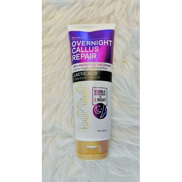 Overnight Callus Repair Rough Foot Cream Lactic Acid w Shea Butter& Almond Oil