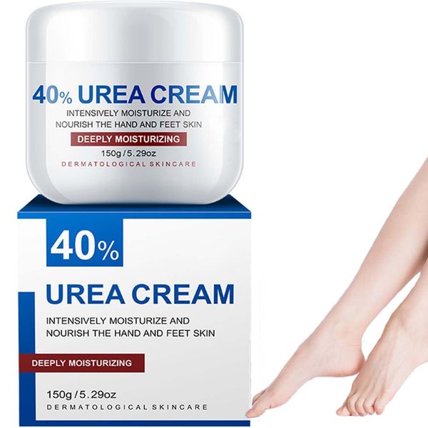 Deeply Moisturizing Urea Foot Cream for Dry, Cracked Heels & Callus Remover, Softens & Nourishes Feet, Knees, and Hands - 40% Urea Cream for Healthy Skin