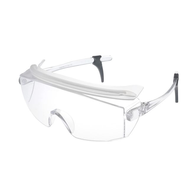 Yamamoto Optical YAMAMOTO SN-735 Protective Glasses, Top Bill & Side Lens, Clear, PET-AF (Double-Sided Hard Coat Anti-Fog), Made in Japan JIS UV Protection