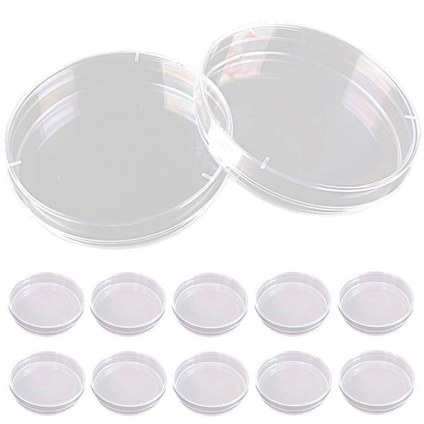 TKY Petri Dish, Petri Dish, Cell, Microbial Cultivation, Experiment, Research, Container, Plastic, Set of 12 (90 mm)