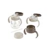 Richell Tri Step Up Mug Set SD, 6.8 fl oz (200 ml), 5 Months and Older, Brown