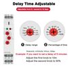 VIFER Multifunctional Delay Timer Relay GRT8-M2 with 10 Functions DIN Rail Mount AC 220V
