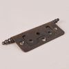 Van Dyke's Restorers Non-Mortise Hinge with Finial, 3", Statuary Bronze